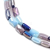 Electroplate Glass Beads Strands EGLA-D300-05-07-3