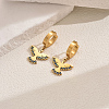 Metal Bird 201 Stainless Steel Hoop Earrings for Women Daily Versatile Jewelry SE6238-1-1