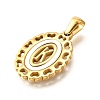 Golden 304 Stainless Steel Pendants STAS-K300-02G-K-2