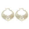 304 Stainless Steel Wing with Star Hoop Earrings for Women EJEW-R156-05G-1