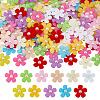 220Pcs 11 Colors Lint Flower Ornament Accessories DIY-MA0006-89-1