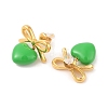 Heart Resin Stud Earrings EJEW-Z064-04G-2