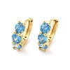 Cubic Zirconia Hoop Earrings EJEW-P213-16G-01-1