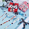 7Pcs 7 Styles Graduation Season Polyester Printed Grosgrain Ribbon OCOR-PH0005-02-4