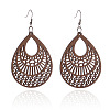 Wood & Iron Dangle Earrings FS-WG31712-02-1