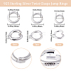 9Pcs 3 Size 925 Sterling Silver Twister Clasps STER-BBC0001-76-2