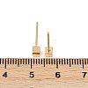 Brass Stud Earrings for Women EJEW-G441-05A-G-5
