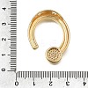 Brass Micro Pave Clear Cubic Zirconia Pendants CU-CBA3569-01G-C-3