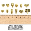 120Pcs 12 Styles Tibetan Style Alloy Tube Bails FIND-YW0007-32-3