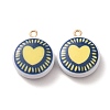 Printed Alloy with Acrylic Pendants AL-CBAE25B-03A-G-1