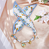 Polyester Scarf Necklaces for Women NJEW-HS00028-3