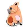 Bull Terrier Dog Brooch JEWB-M021-15-1