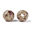 Printed Schima Wood Beads WOOD-N017-01E-2