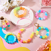  72Pcs 12 Colors Luminous Round Food Grade Silicone Focal Beads SIL-TA0001-37-8