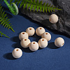 Natural Unfinished Wood Beads WOOD-Q008-12mm-LF-4