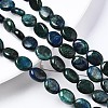 Natural Chrysocolla and Lapis Lazuli Beads Strands X-G-N330-031-4