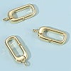 6Pcs Rack Plating Brass Spring Gate Rings KK-SC0006-48G-02-7
