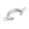 304 Stainless Steel Letter Connector Charms LS-STAS-M108-01P-03-2