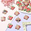 36Pcs 18 Styles Cute Printed Alloy Pendants ENAM-SZ0004-27-3