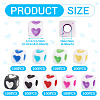 900Pcs 9 Colors Opaque Acrylic Beads OACR-TA0003-59-5