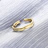 Brass Cuff Rings for Women RJEW-H248-03G-1