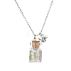 Bee Alloy Pendant Necklace NJEW-FZ00023-5