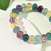Natural Fluorite Beaded Bracelets G-H332-13-3