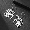 304 Stainless Steel Dangle Earrings FS-WGAFF5E-02-1