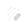 925 Sterling Silver Chain Extender Sets STER-BC0002-58-7