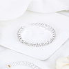 1Pc Alloy Rhinestone Cuff Bangles for Women BJEW-LP0012-02P-1