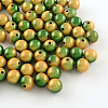 Spray Painted Acrylic Beads MACR-Q154-12mm-009-1