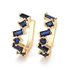 Cubic Zirconia Star Cuff Earrings EJEW-A069-17G-E-1