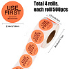 500Pcs Paper Adhesive Label Stickers STIC-WH20010-25B-2