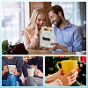 Rectangle Heat Transfer Blank Paper Gift Mug Storage Boxes with Gold Color Ribbon CON-WH0201-001-5