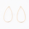 Brass Earring Hooks X-KK-T038-138G-1