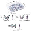 24Pcs 6 Styles UV Plating Printed Opaque Acrylic Beads PACR-FS0001-10-4