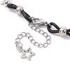 Alloy & Silicone Link Chain Bracelets BJEW-JB09984-02-4