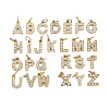 26Pcs 304 Stainless Steel Micro Pave Clear Cubic Zirconia Charms STAS-G359-08G-1