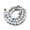 Natural Striped Stone Beads Strands G-D315-A01-01-6mm-3