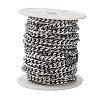 Tarnish Resistant Men's Jewelry Making 201 Stainless Steel Curb Chains CHS-A003B-1.8mm-3