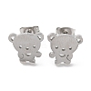 Non-Tarnish 304 Stainless Steel Stud Earrings EJEW-B022-02P-1