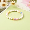 Handmade Polymer Clay Beads Stretch Bracelets BJEW-JB06428-2