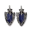 Natural Lapis Lazuli Faceted Big Pendants G-L524-03AS-05-1