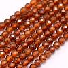 Natural Garnet Beads Strands G-F509-13-3mm-1