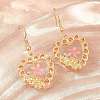 Alloy & Dried Flower Dangle Earrings AL-Z001-01G-02-2
