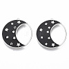 Brass Micro Pave Cubic Zirconia Pendants KK-R130-036-01P-NF-1
