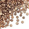 Olycraft Natural Coconut Shell Rondelle Bead Strands COCB-OC0001-001B-1