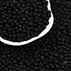 Frosted Opaque 6/0 Glass Seed Beads SEED-R029-4mm-A07-2