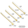 12Pcs 4 Styles 304 Stainless Steel Chain Extender FIND-FS0002-96A-4