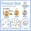 10Pcs 304 Stainless Steel Pendant Cabochon Settings STAS-TA0005-84-4